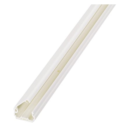 Panduit Cover Plate Raceway, LDPH Series, 1 Channel, 1 in W, 0.55 in H, 6 ft L, White, 6 PK LDPH5WH6-A